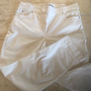 White stretch legging